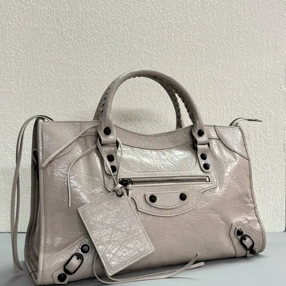 Balenciaga Le City Small Bag Light Grey Top Handle