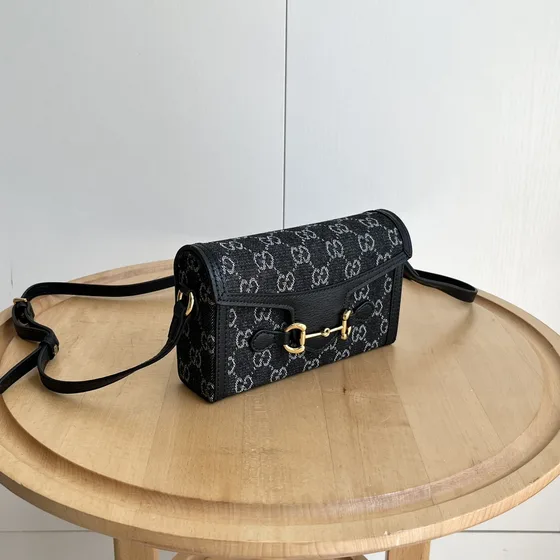 Gucci Horsebit 1955 Mini Bag Negro 18/12/5cm Crossbody