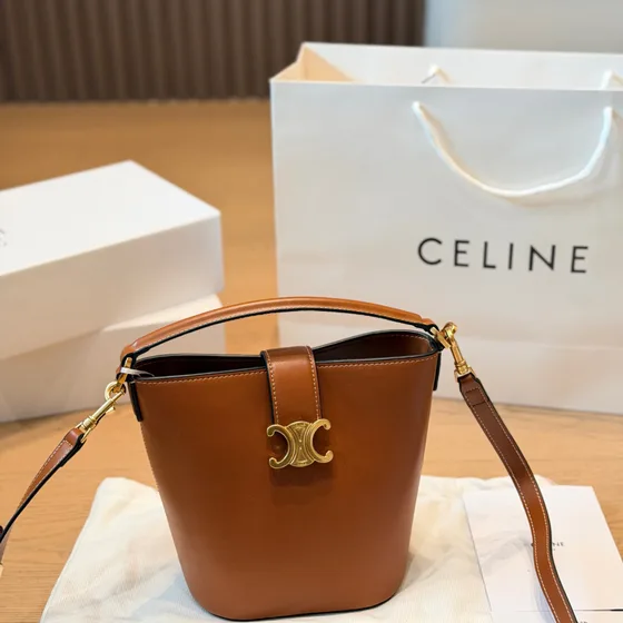 Celine Triomphe Bucket Bag Coklat Bucket Bag
