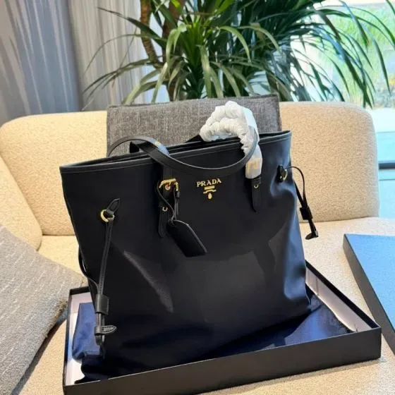 Prada Nylon Tote Bag Black Tote Bag