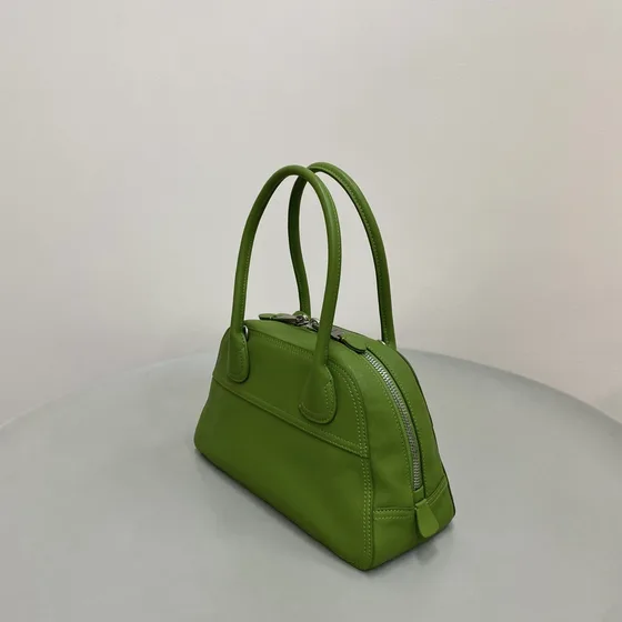 Miu Miu Leather Top-Handle Bag Lime Green Top Handle