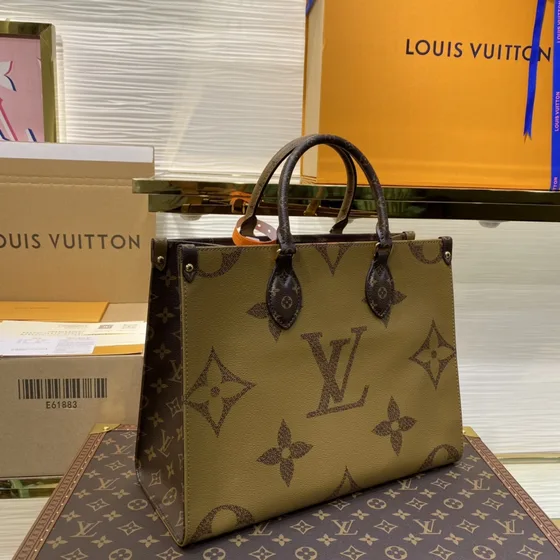 Louis Vuitton Onthego Brown Tote Bag