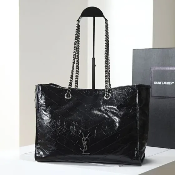 YSL Niki Shopping Tote Black Tote Bag