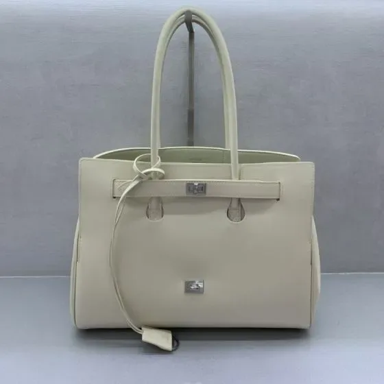 Balenciaga Birkin Shoulder White Shoulder Bag