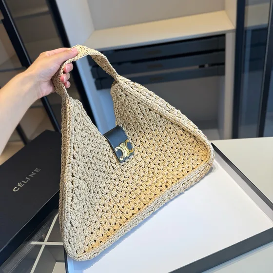 Celine Triomphe Beige Hobo