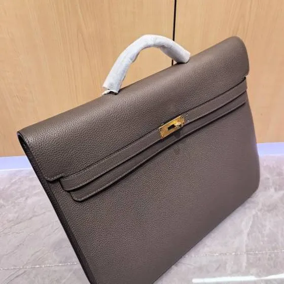 Hermes Kelly Depeches Etoupe 36x29x6cm business