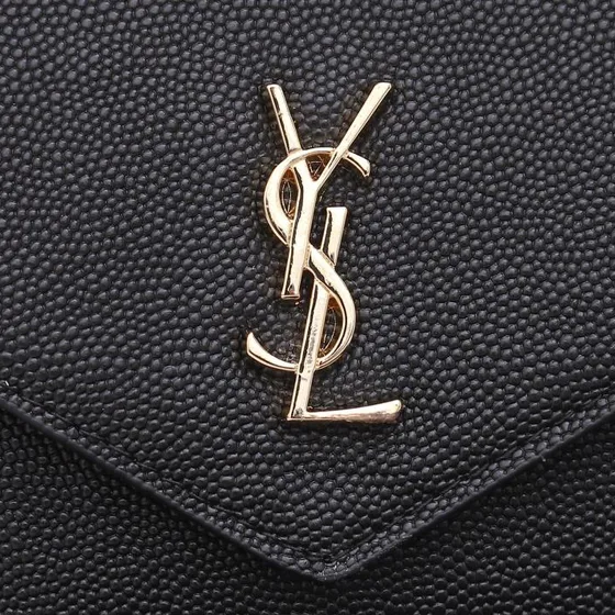 YSL Cassandre Matelassé Envelope Tegnebog Sort Tegnebog