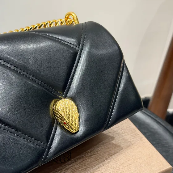 Bvlgari Serpenti Cabochon Sort Skuldertaske