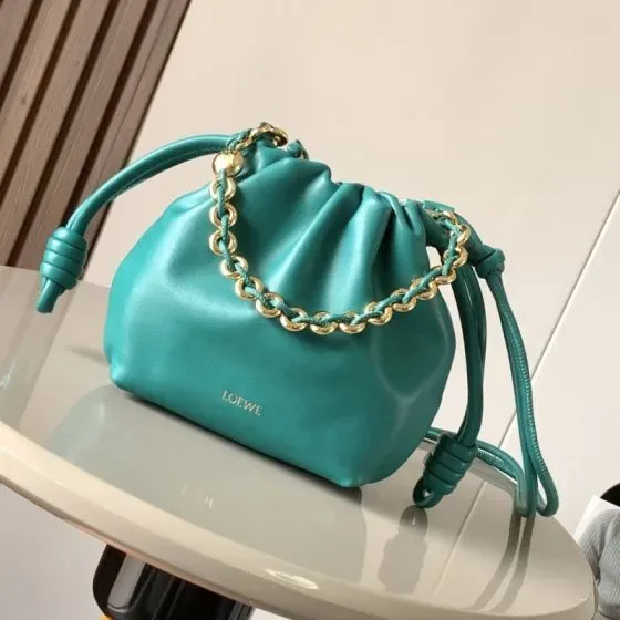 Loewe Flamenco Purse Teal Crossbody