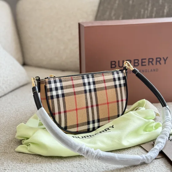 Burberry Vintage Check Mini Sac épaule Archive Beige Sac épaule