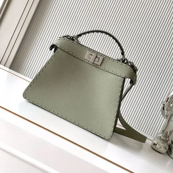 Fendi Peekaboo Iseeu Small Light Green Top Handle