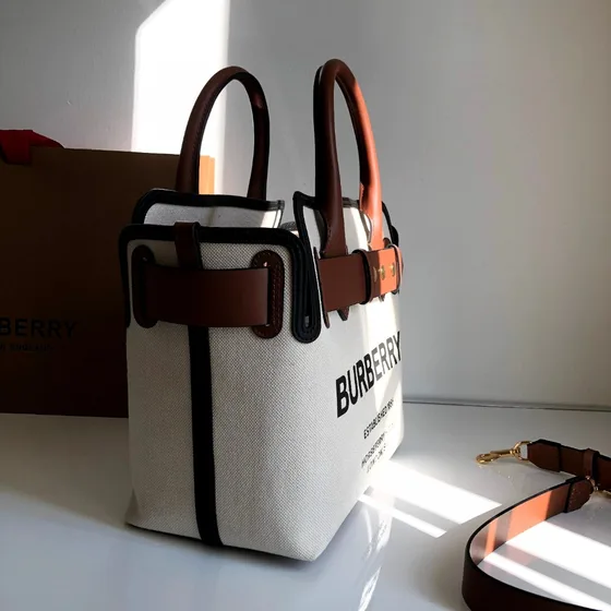 Burberry Freya Tote Natural/Marrone Borsa tote