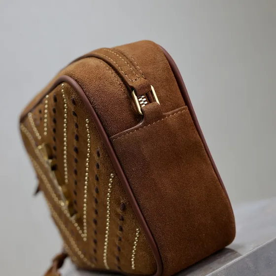 YSL Lou Camera Bag Cinnamon Marron Crossbody