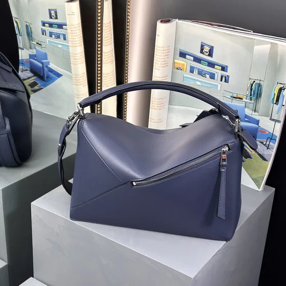 Loewe Puzzle Edge Bag Bleu marine Bleu Anse supérieure