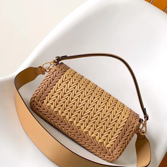 Fendi Baguette Beige Shoulder Bag