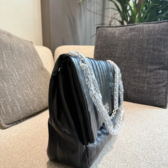 Balenciaga Monaco Medium Chain Bag Black Shoulder Bag