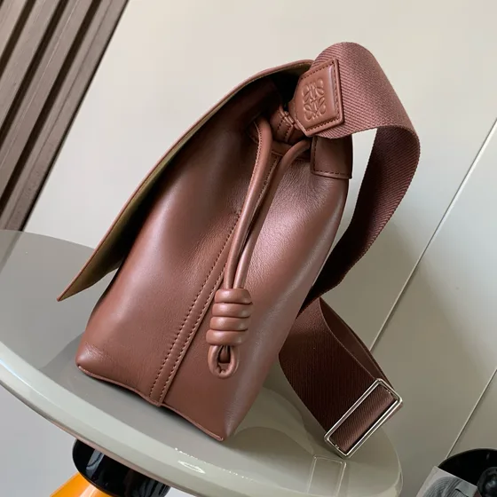 Loewe Flamenco Clutch Brown Crossbody