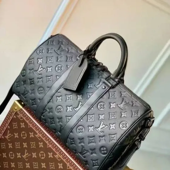 Louis Vuitton Keepall Monogram Shadow Black travel