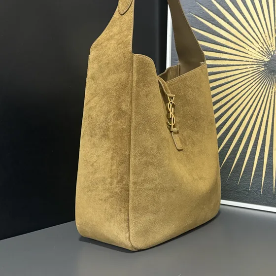 YSL Le 5 À 7 Hobo Bag Caramel Kulit suede Hobo