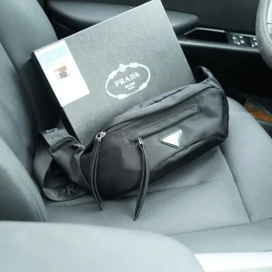 Prada Nylon Belt Bag Black Belt Bag