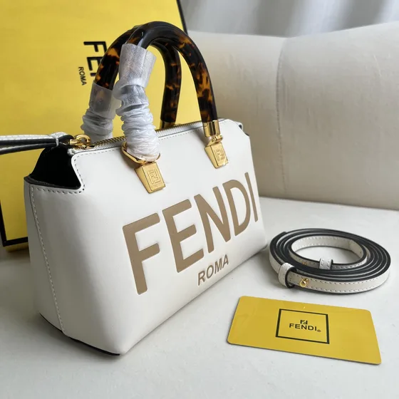 Fendi By The Way Mini White Top Handle