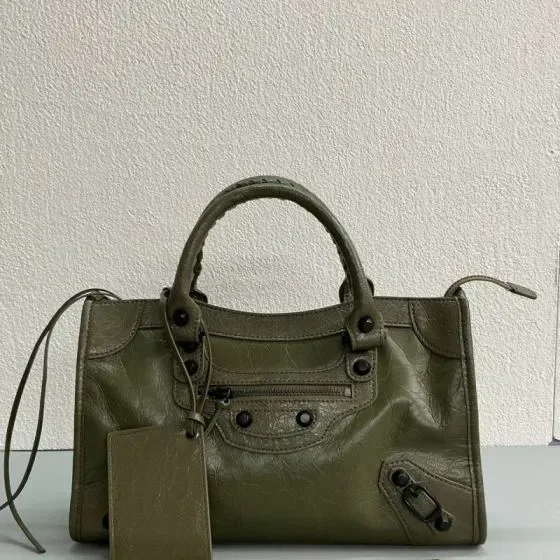 Balenciaga Le City Bag Small Olive Green Top Handle