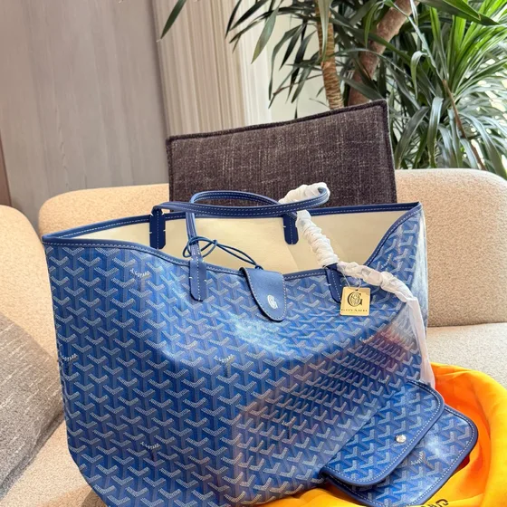 Goyard Saint Louis Grey Tote Bag