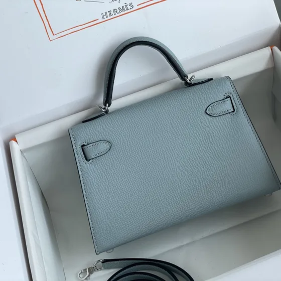 Hermes Kelly Mini Light Bleu Anse supérieure