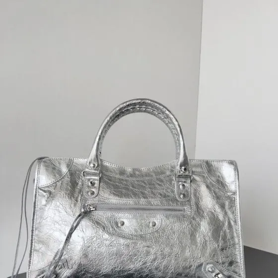 Balenciaga Le City Bag Silver Top Handle
