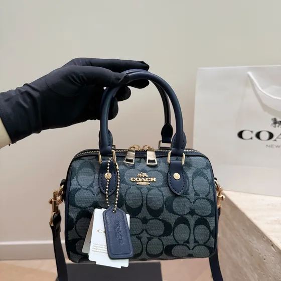 Coach Mini Rowan Crossbody Khaki White Crossbody