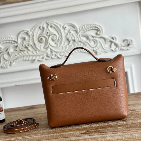 Hermes Kelly 2424 Goud(Bruin) Bovenhandgreep