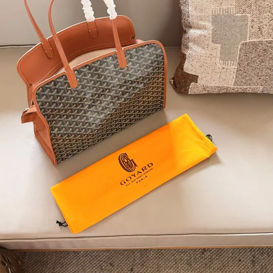 Goyard Bourgogne Marrón/Tan Asa superior