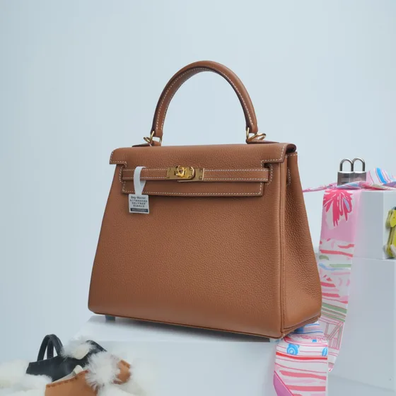 Hermes Kelly Brown Top Handle