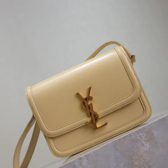 YSL Solferino Box Кремовый Жёлтый Crossbody