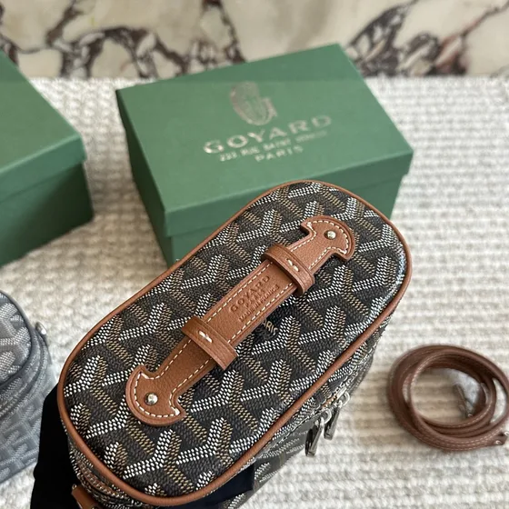 Goyard Muse Vanity Case Black/Tan Crossbody