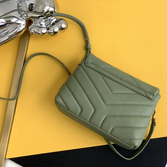 YSL Loulou Toy Sage Verde Crossbody