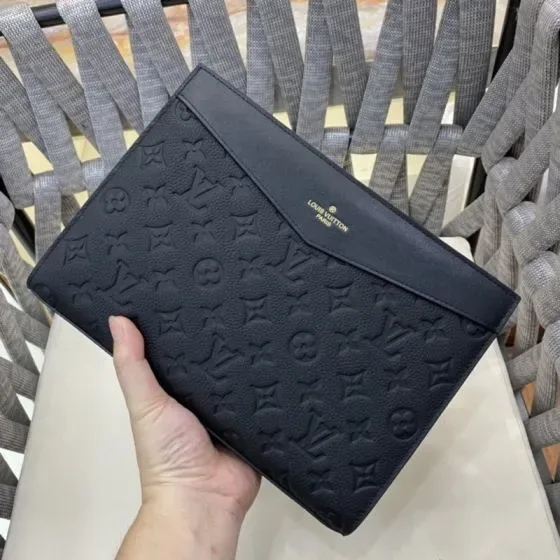 Louis Vuitton Pochette Jour Black 26cm Pouch