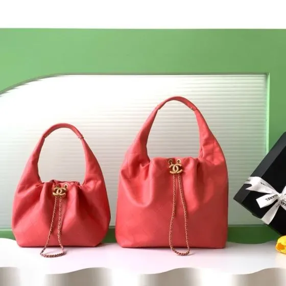 Chanel Coco First Hobo Bag Coral Pink Hobo