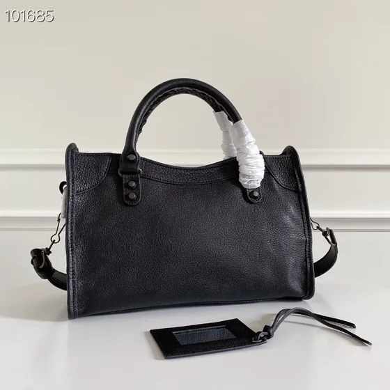 Balenciaga City Black Top Handle