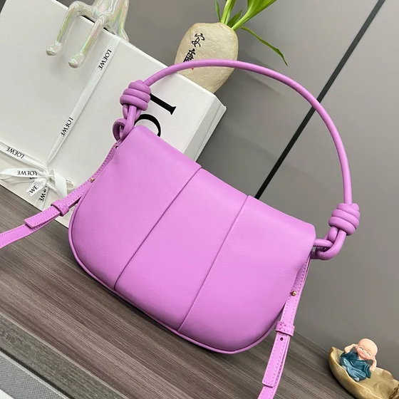 Loewe Paseo Satchel Ungu Crossbody