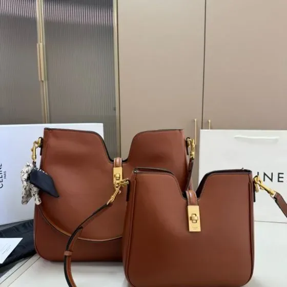 Celine Camille 16 Brown Shoulder Bag