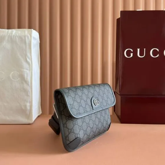 Gucci Ophidia GG Supreme Grigio Nero crossbody