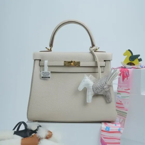 Hermes Kelly Cream Top Handle