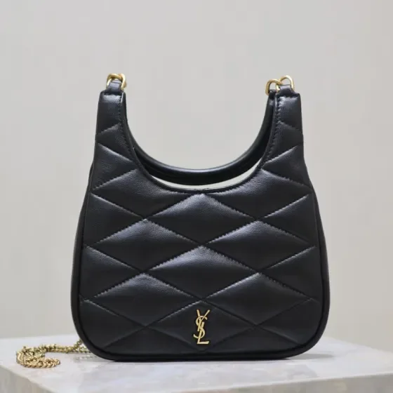 YSL Le 5 7 Mini Hobo Bag Black Hobo