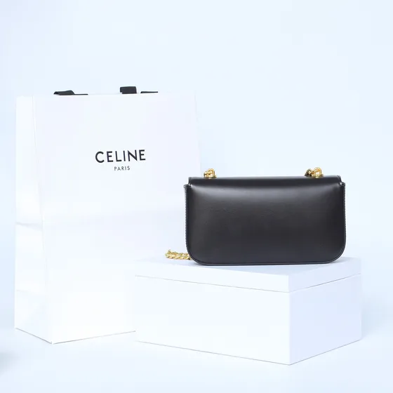 Celine Triomphe Noir Sac épaule
