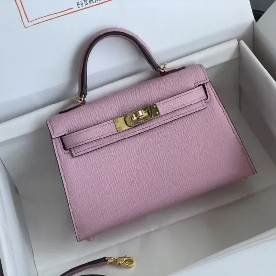 Hermes Kelly Mini Pink Top Handle