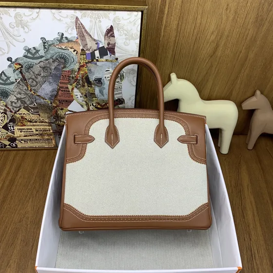 Hermes Birkin Ecru Gold Top Handle