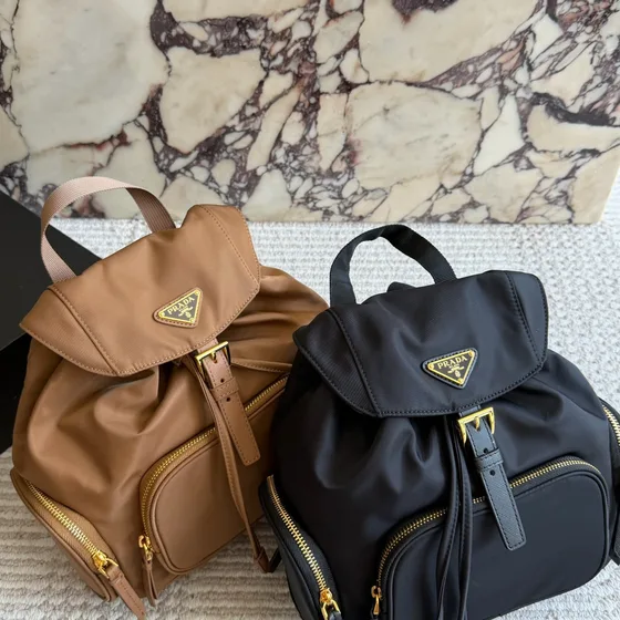 Prada Re-Nylon Small Rygsæk Sort Rygsæk