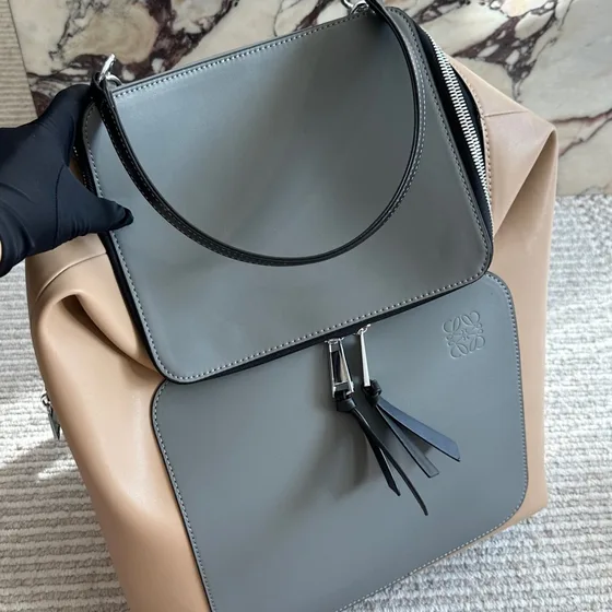 Loewe Small Goya Backpack Tan Brown Backpack