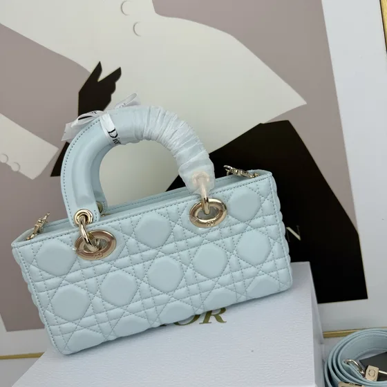 Dior Lady D-Joy Light Blå 22cm Tophåndtag